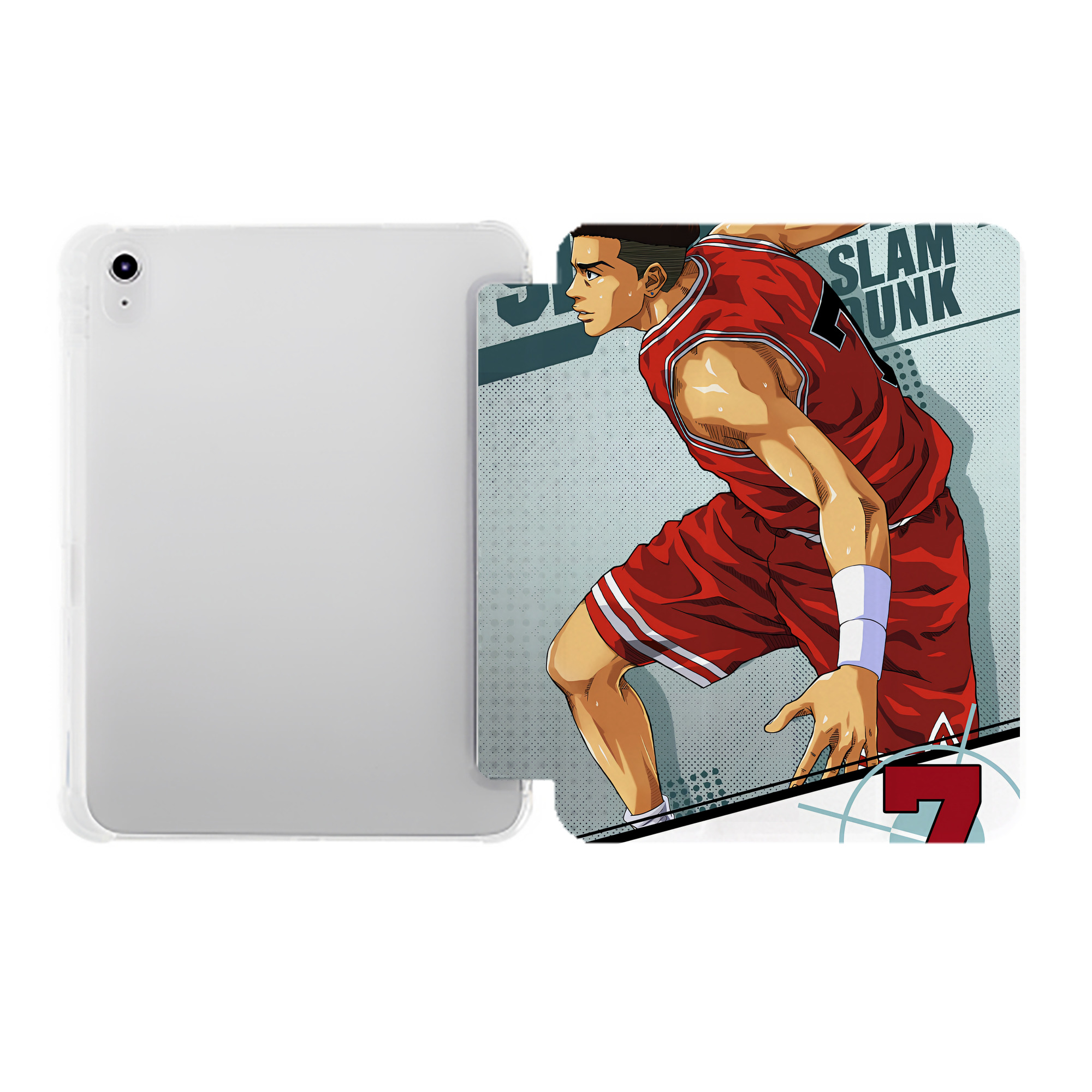 （画像用） SLAM DUNK／スラムダンク IPad ケース ペン収納付き 三つ折りスタンド PUレザー×シリコン 対応機種9.5/10.5/10.9インチ